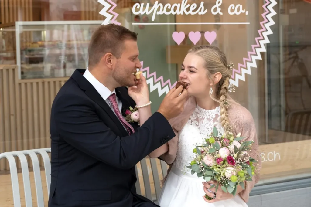 Brautpaar fotografiert vom Hochzeitsfotograf in Luzern